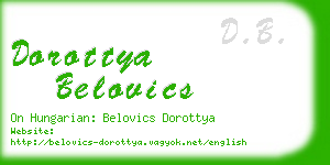 dorottya belovics business card